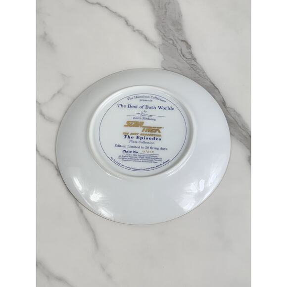 Star Trek Next Generation Picard Year 1994 Porcelain 8 1/8" Wall Decor Plate - Picture 14 of 15